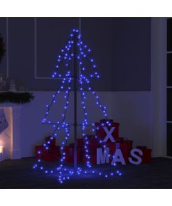 Albero di Natale a Cono 160 LED per Interni Esterni 78x120 cm