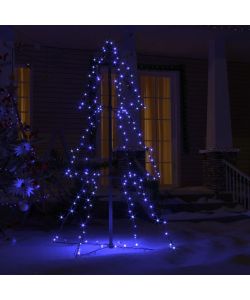 Albero di Natale a Cono 160 LED per Interni Esterni 78x120 cm