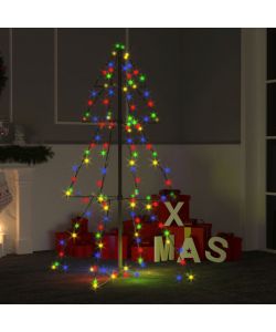 Albero di Natale a Cono 160 LED per Interni Esterni 78x120 cm