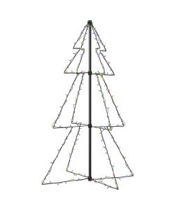 Albero di Natale a Cono 160 LED per Interni Esterni 78x120 cm