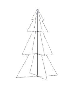 Albero di Natale a Cono 240 LED per Interni Esterni 118x180 cm