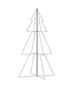 Albero di Natale a Cono 300 LED per Interni Esterni 120x220 cm