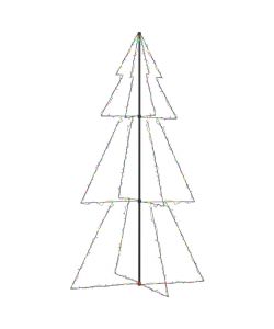 Albero di Natale a Cono 300 LED per Interni Esterni 120x220 cm