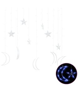 Lucine Stella e Luna con Telecomando 138 LED Blu