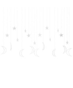 Luci Fatate Stella e Luna con Telecomando 345 LED Multicolore