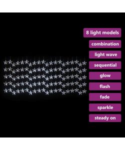 Stella di Luci Fatate a LED 500 LED Bianco Freddo 8 Funzioni