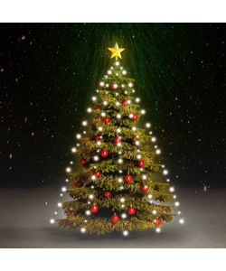 Rete di Luce per Albero di Natale 180 LED Bianco Freddo 180 cm