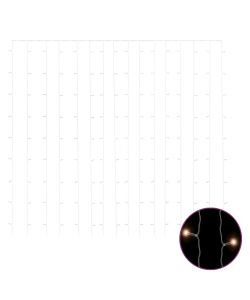 Filo di Luci Fatate a LED 3x3m 300 LED Bianco Caldo 8 Funzioni