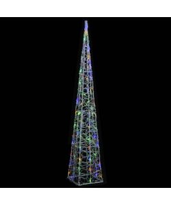 Cono di Luce LED Decorativo Acrilico Multicolore 120 cm