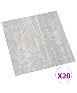 Listoni per Pavimenti Autoadesivi 20 pz in PVC 1,86 mq Grigi 330123
