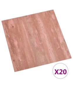 Listoni per Pavimenti Autoadesivi 20 pz in PVC 1,86 mq Rosso