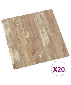 Listoni per Pavimenti Autoadesivi 20 pz in PVC 1,86 mq Marroni 330128