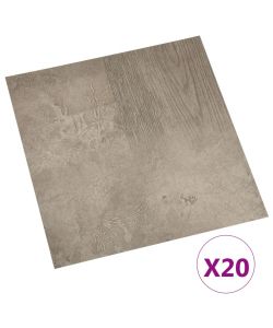 Listoni per Pavimenti Autoadesivi 20 pz in PVC 1,86 mq Grigio