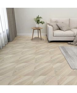 Listoni Pavimenti Adesivi 20 pz in PVC 1,86 mq Beige a Strisce