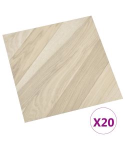 Listoni Pavimenti Adesivi 20 pz in PVC 1,86 mq Beige a Strisce