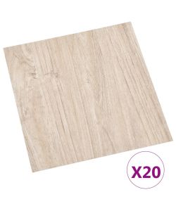 Listoni Pavimenti Adesivi 20 pz in PVC 1,86 mq Marrone Chiaro 330135