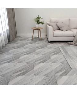 Listoni Pavimenti Adesivi 20 pz in PVC 1,86 mq Grigi a Strisce 330136