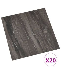 Listoni per Pavimenti Autoadesivi 20pz PVC 1,86 mq Grigio Scuro