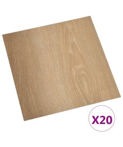 Listoni per Pavimenti Autoadesivi 20 pz in PVC 1,86 mq Marroni 330139
