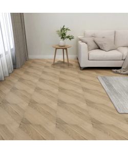 Listoni Pavimenti Adesivi 20 pz in PVC 1,86mq Marroni a Strisce