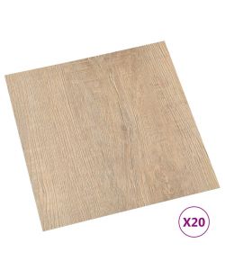 Listoni per Pavimenti Autoadesivi 20 pz in PVC 1,86 mq Marroni 330141