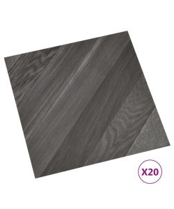 Listoni Pavimenti Adesivi 20 pz in PVC 1,86 mq Grigi a Strisce 330143