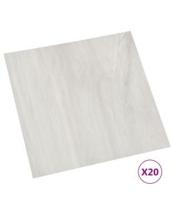 Listoni per Pavimenti Autoadesivi 20 pz in PVC 1,86 mq Crema 330147