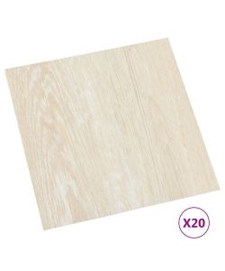 Listoni per Pavimenti Autoadesivi 20 pz in PVC 1,86 mq Beige 330151