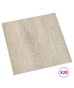 Listoni per Pavimenti Autoadesivi 20 pz in PVC 1,86 mq Beige 330152