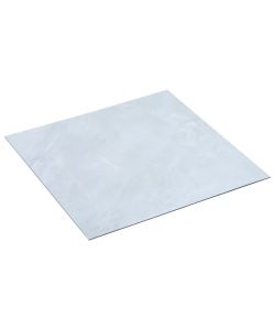 Listoni Pavimenti Adesivi 20 pz in PVC 1,86 mq Marmo Bianco 330159