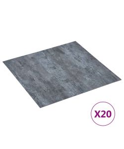Listoni Pavimenti Adesivi 20 pz in PVC 1,86 mq Marmo Grigio