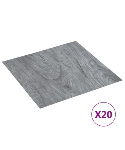 Listoni Pavimenti Adesivi 20 pz in PVC 1,86 mq Grigio Chiaro 330164