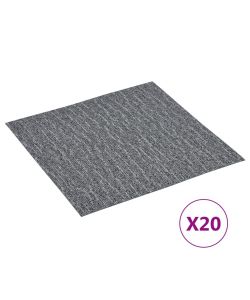 Listoni per Pavimenti Autoadesivi 20 pz in PVC 1,86 mq Grigi 330167