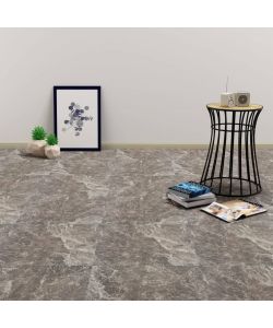 Listoni Pavimenti Adesivi 20 pz in PVC 1,86 mq Marmo Nero 330172