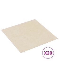 Listoni per Pavimenti Autoadesivi 20 pz in PVC 1,86 mq Beige 330173