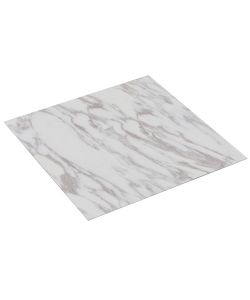 Listoni Pavimenti Adesivi 20 pz in PVC 1,86 mq Marmo Bianco 330176