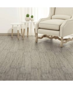 Listoni Autoadesivi in PVC 5,21 mq 2 mm Rovere Slavato