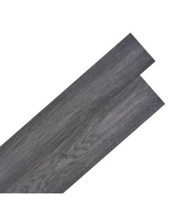 Listoni Autoadesivi in PVC 5,21 mq 2 mm Bianco e Nero