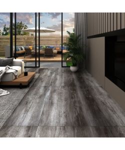 Listoni Autoadesivi in PVC 5,21 mq 2 mm Legno a Strisce