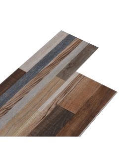 Listoni Autoadesivi Pavimentazione PVC 5,21 mq 2 mm Multicolori