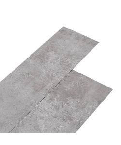 Listoni Autoadesivi in PVC 5,21 mq 2 mm Grigio Terra