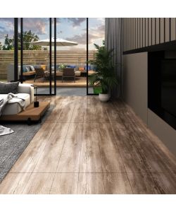 Listoni Autoadesivi in PVC 5,21 mq 2 mm Legno Slavato