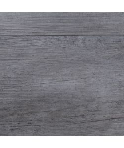 Listoni Autoadesivi in PVC 5,21 mq 2 mm Legno Grigio Opaco