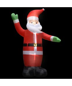Jectse - Babbo Natale Gonfiabile Da Esterno 1,5 M - Con Luci LED, Ventola Silenziosa, Picchetti E Corde - Decorazione Natalizia Impermeabile