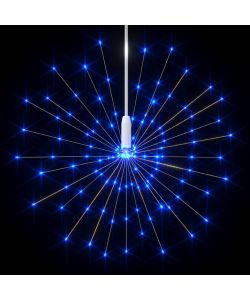 Luce di Natale Fuochi Artificio Blu 20 cm 140 LED