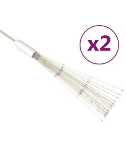 Luci di Natale Fuochi Artificio 2 pz Blu 20 cm 280 LED