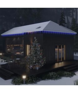 Luci Natale a Ghiacciolo 100 pz Blu in Acrilico
