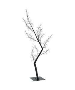 Albero di Natale 128 LED Colorati Ciliegio in Fiore 120 cm