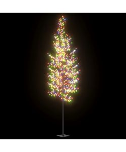 Albero di Natale 1200 LED Colorati Ciliegio in Fiore 400 cm