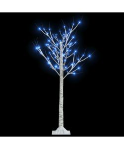 Albero Natale 120 LED 1,2 m Salice Blu Interno Esterno